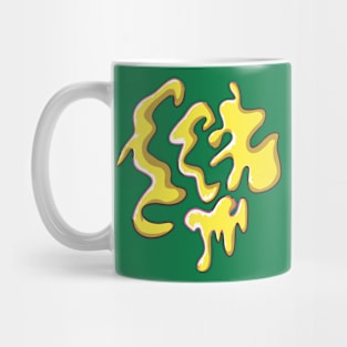 Doodle lava (yellow) Mug